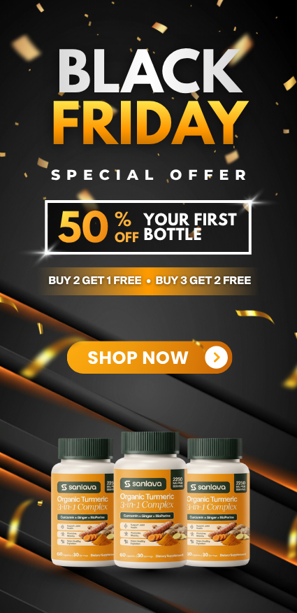 Black Friday promotional banner with special offer on a dark background