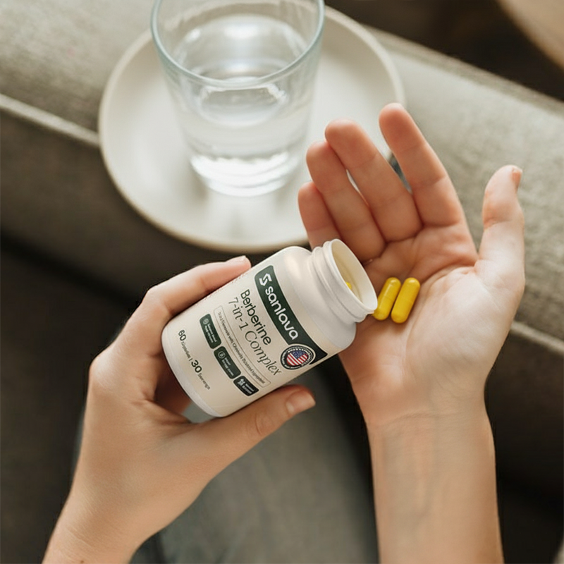Sanlava Natural Berberine 7-in-1 - Blood Sugar Balance & Weight Support
