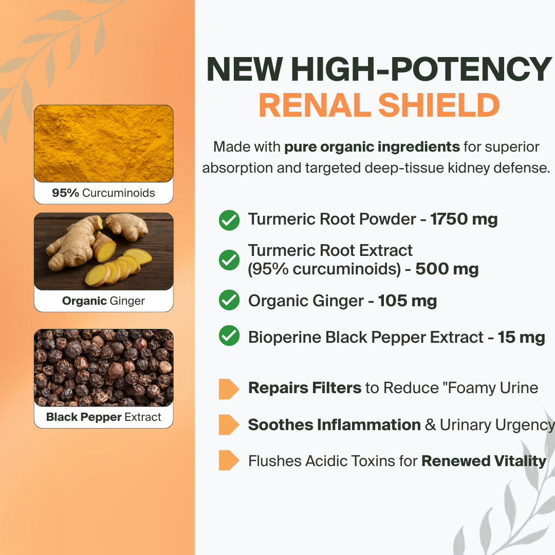 Sanlava Organic Turmeric 2250mg | Supports Healthy Kidney Filtration & Helps Flush Out Inflammatory Buildup